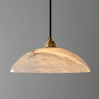 Dahlia Alabaster Dome Pendant Light