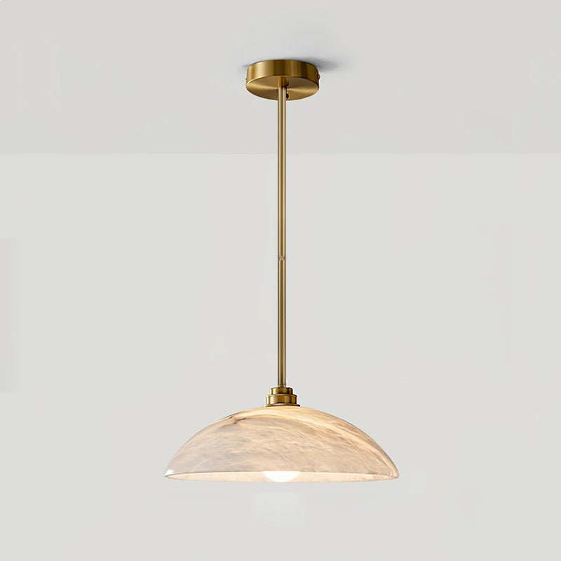 Dahlia Alabaster Dome Pendant Light