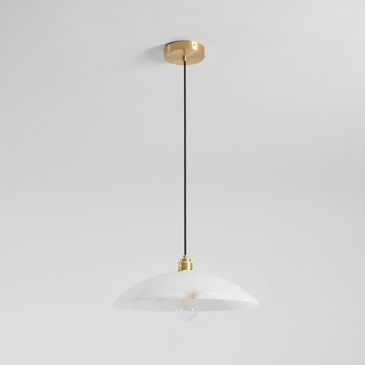 Dahlia Alabaster Dome Pendant Light