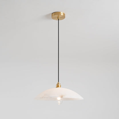 Dahlia Alabaster Dome Pendant Light
