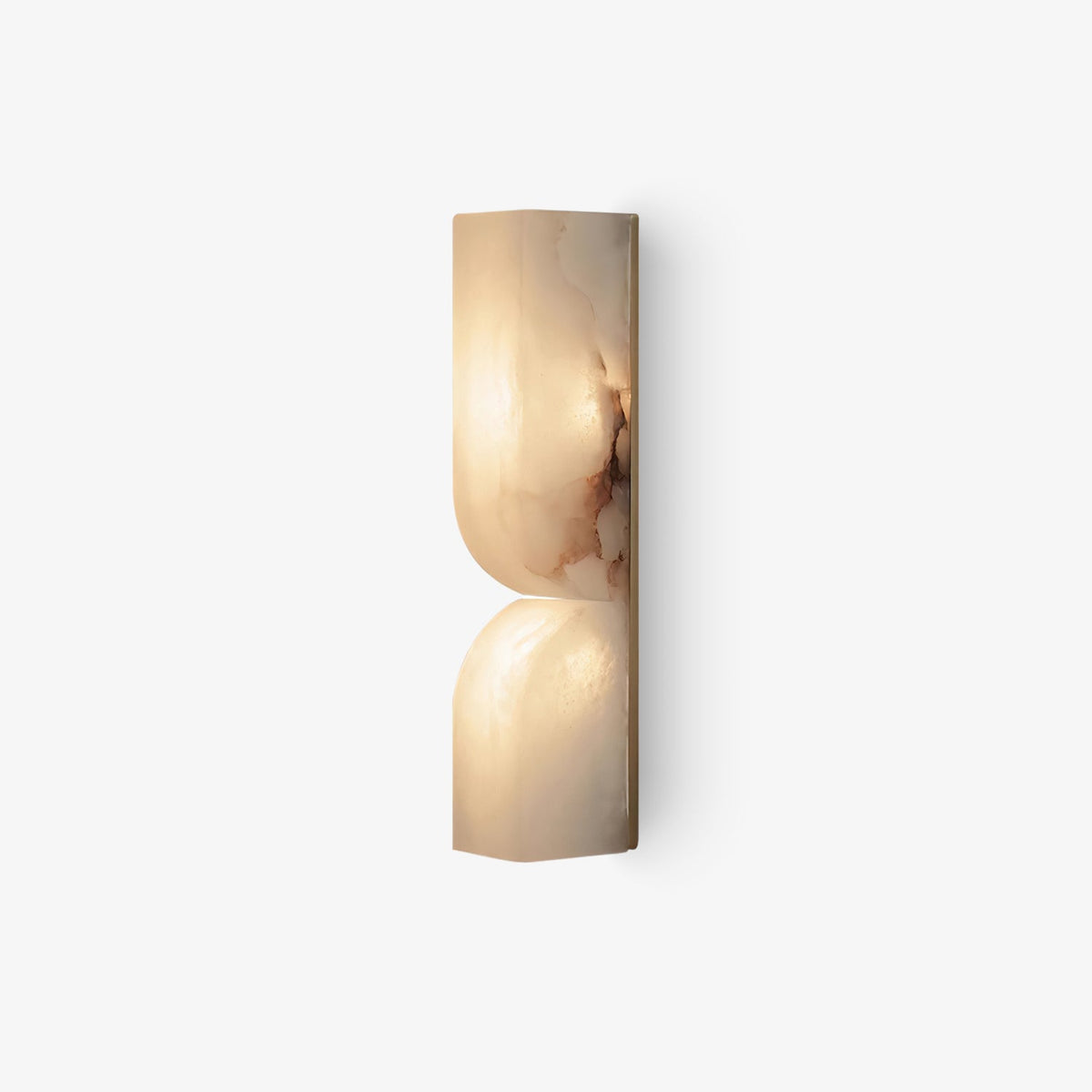 Cerise Carved Alabaster Plug In LED Wall Sconce