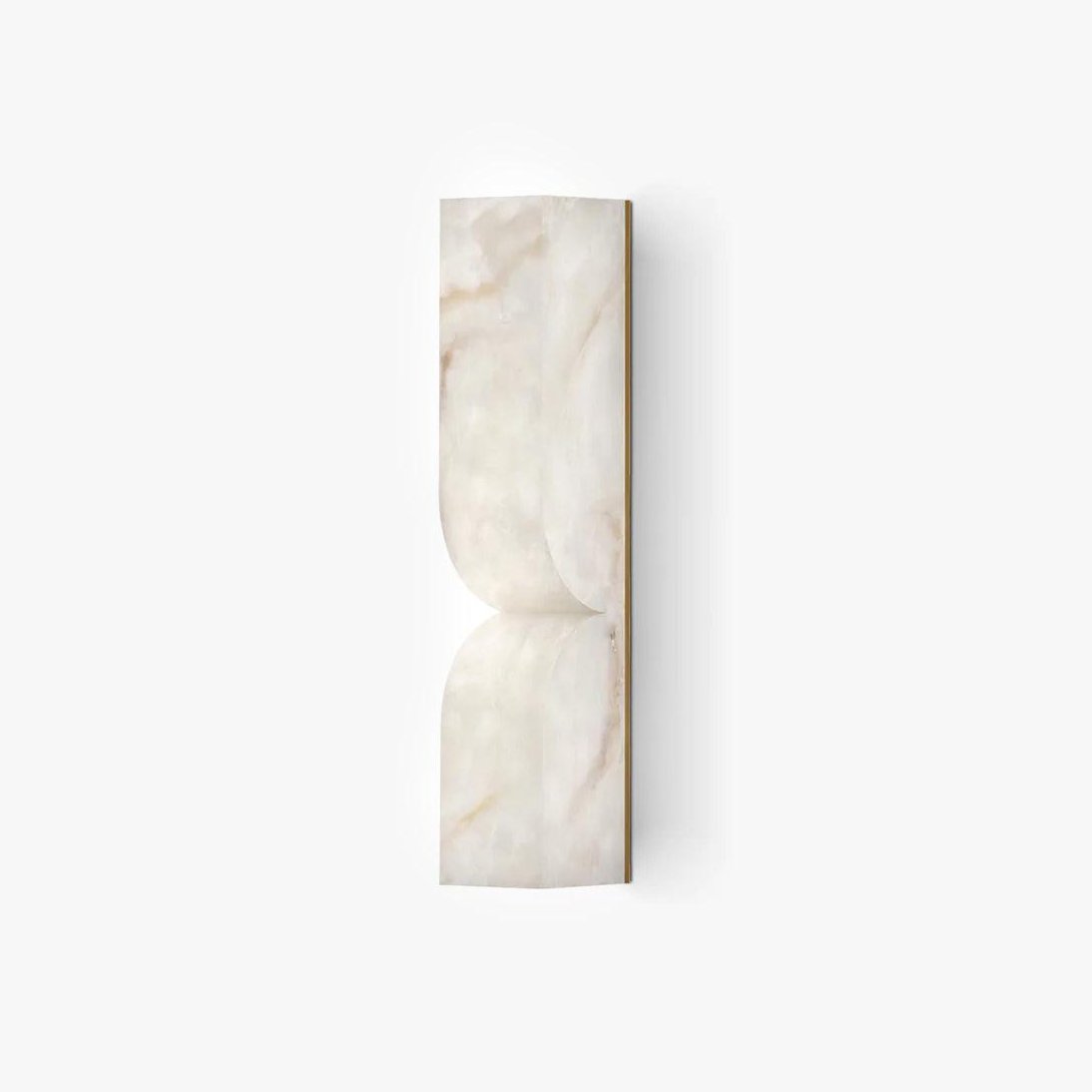 Esker Carved Alabaster Wall Sconce