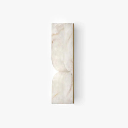 Cerise Carved Alabaster Plug In LED Wall Sconce