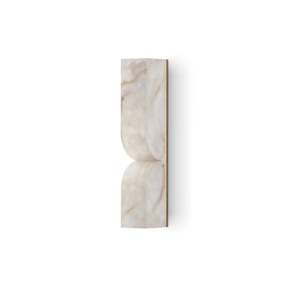 Esker Carved Alabaster Wall Sconce