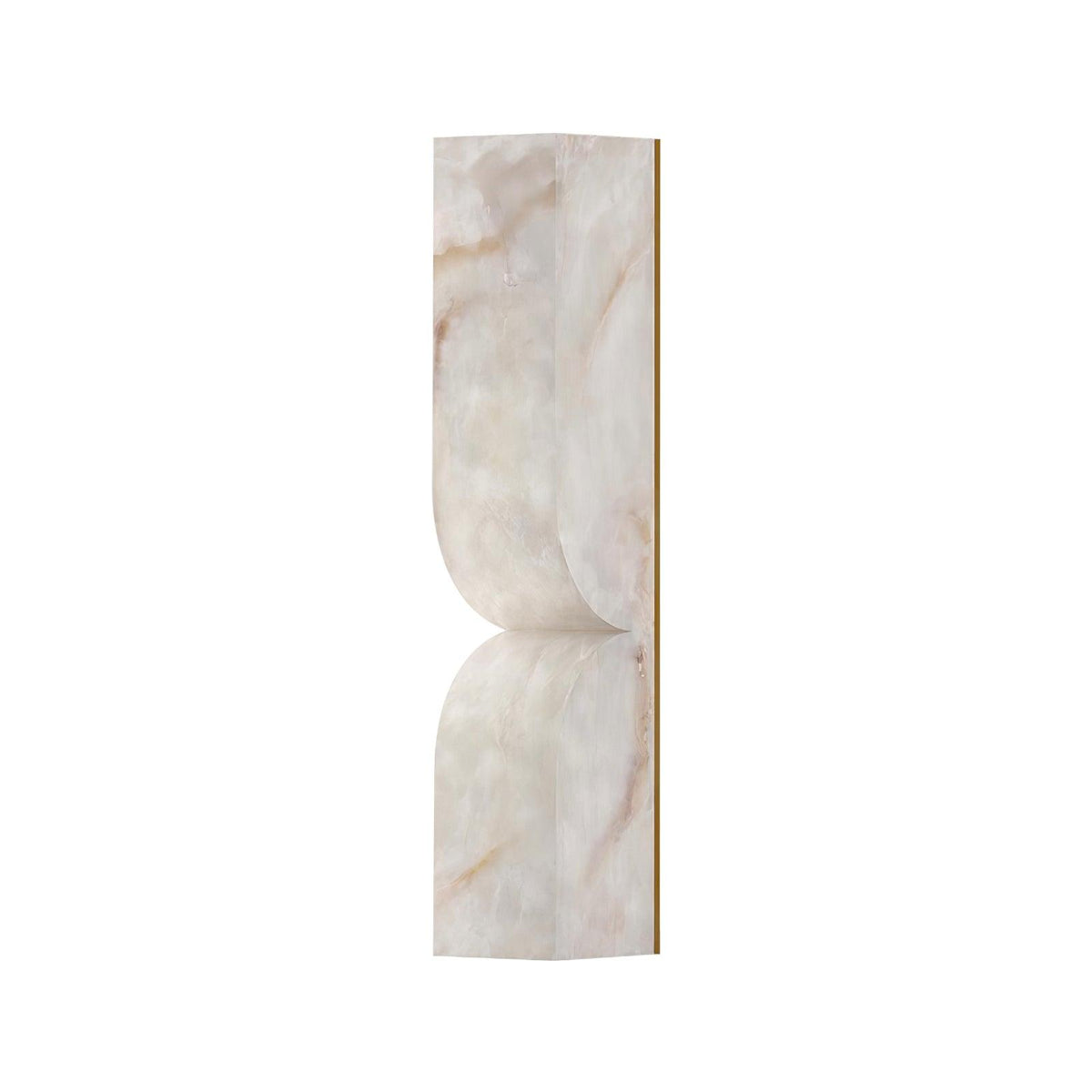 Esker Carved Alabaster Wall Sconce