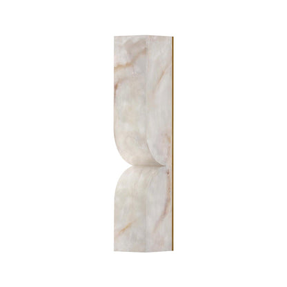 Esker Carved Alabaster Wall Sconce