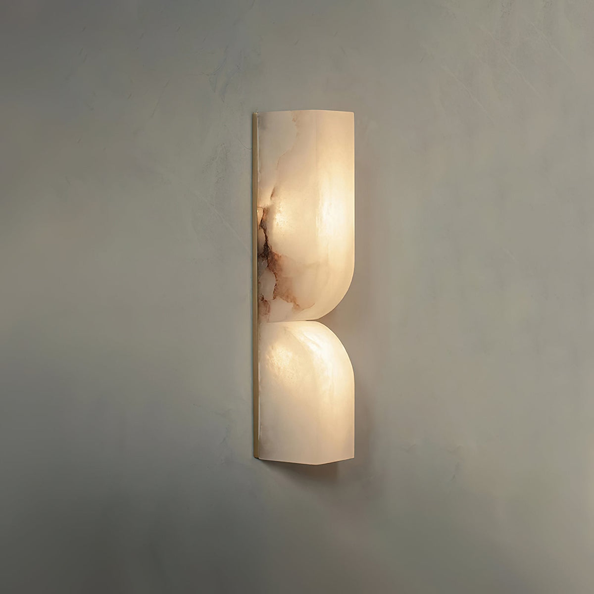 Chantal Solid Carved Alabaster LED Wall Sconce