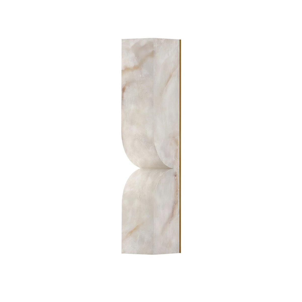 Esker Carved Alabaster Wall Sconce