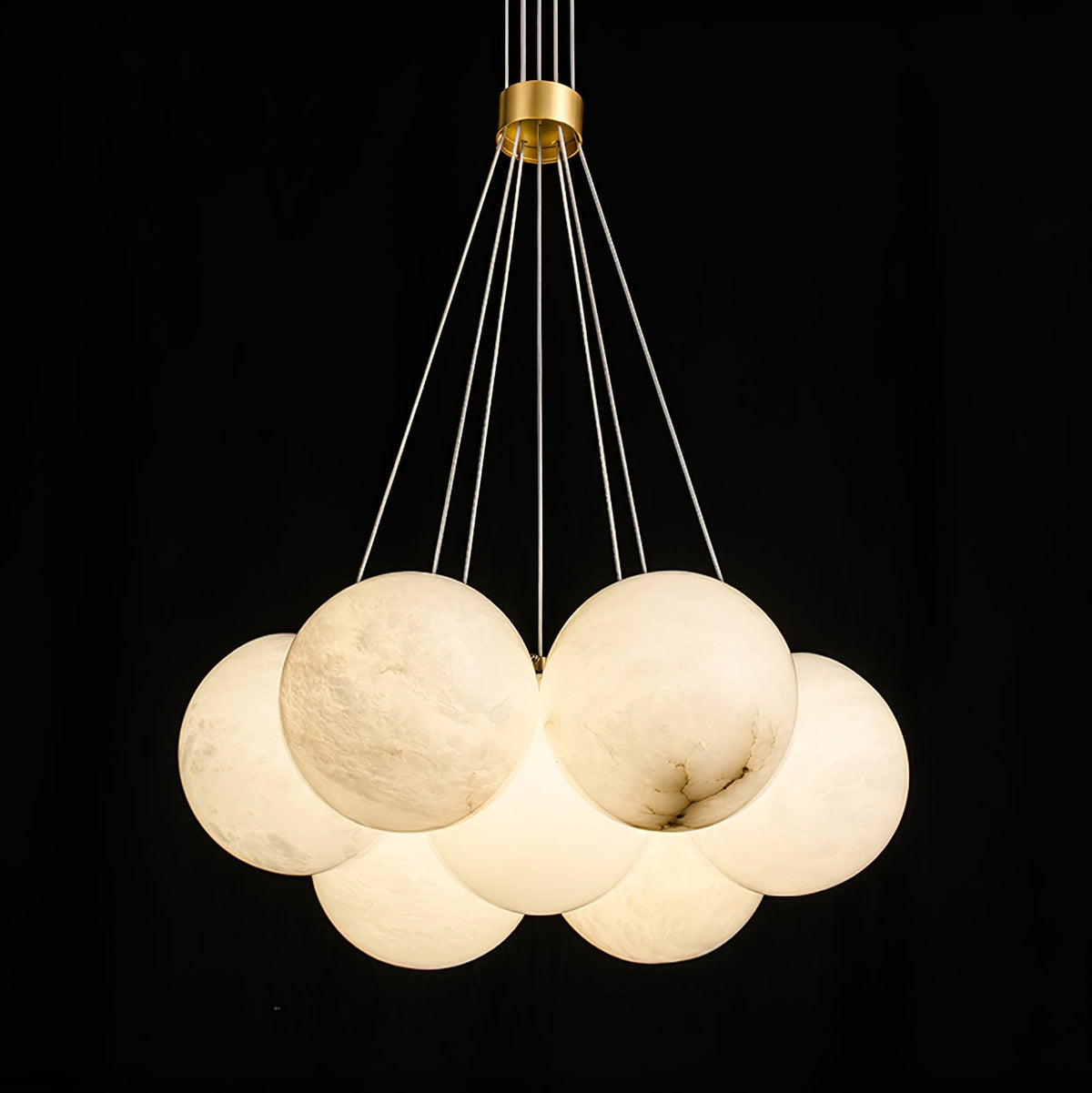 Alix Alabaster Ball Cluster Chandelier