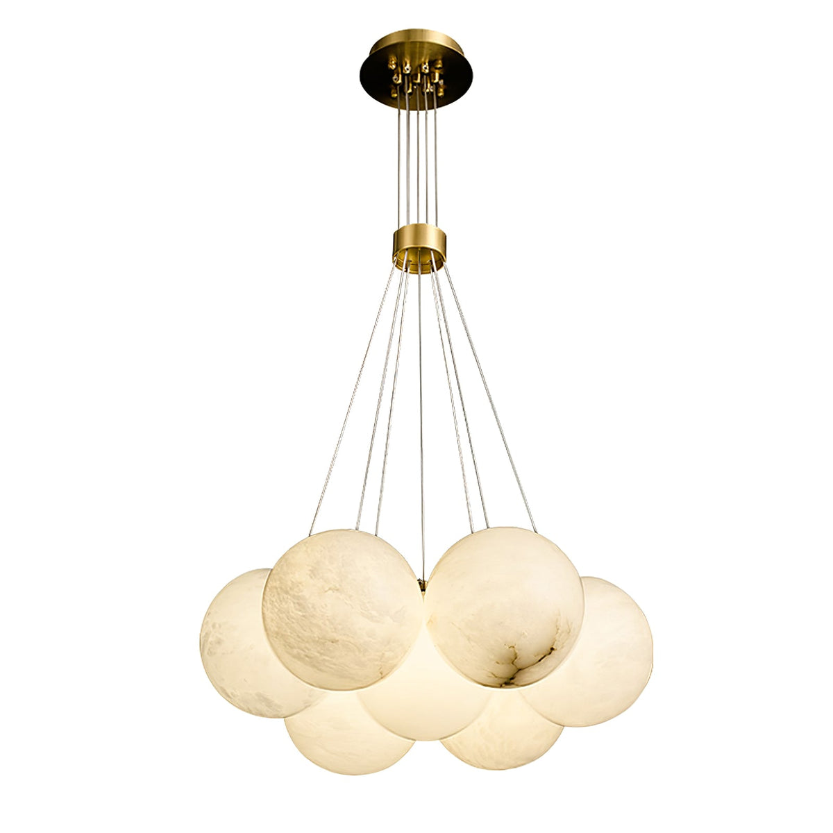 Alix Alabaster Ball Cluster Chandelier