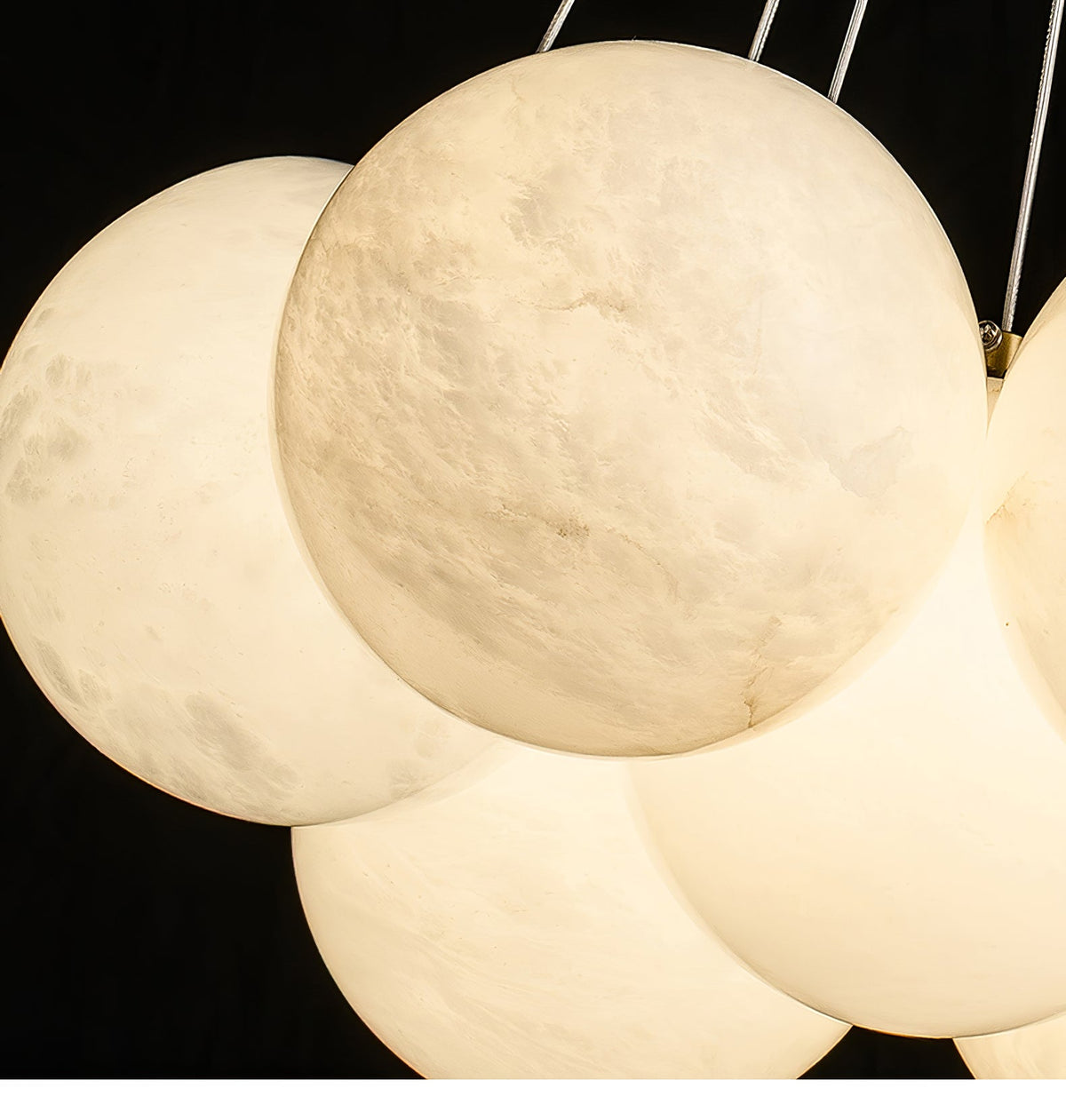 Alix Alabaster Ball Cluster Chandelier