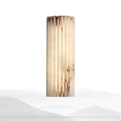 Vianney Ribbed Alabaster LED Wall Sconce