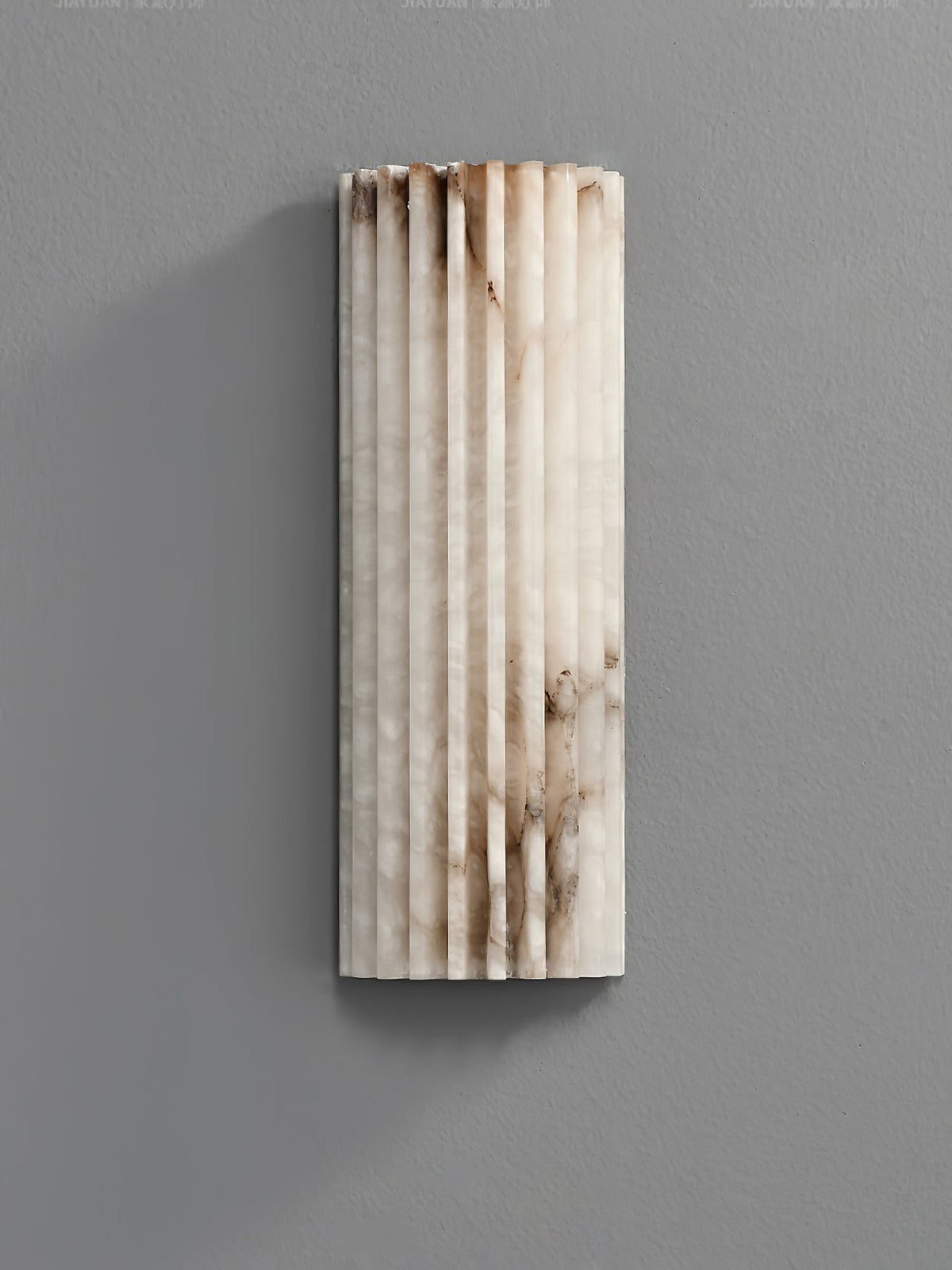 Vianney Ribbed Alabaster LED Wall Sconce