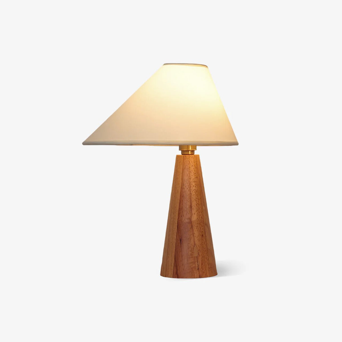 Ysolde Organic Wood Base Linen Table Lamp