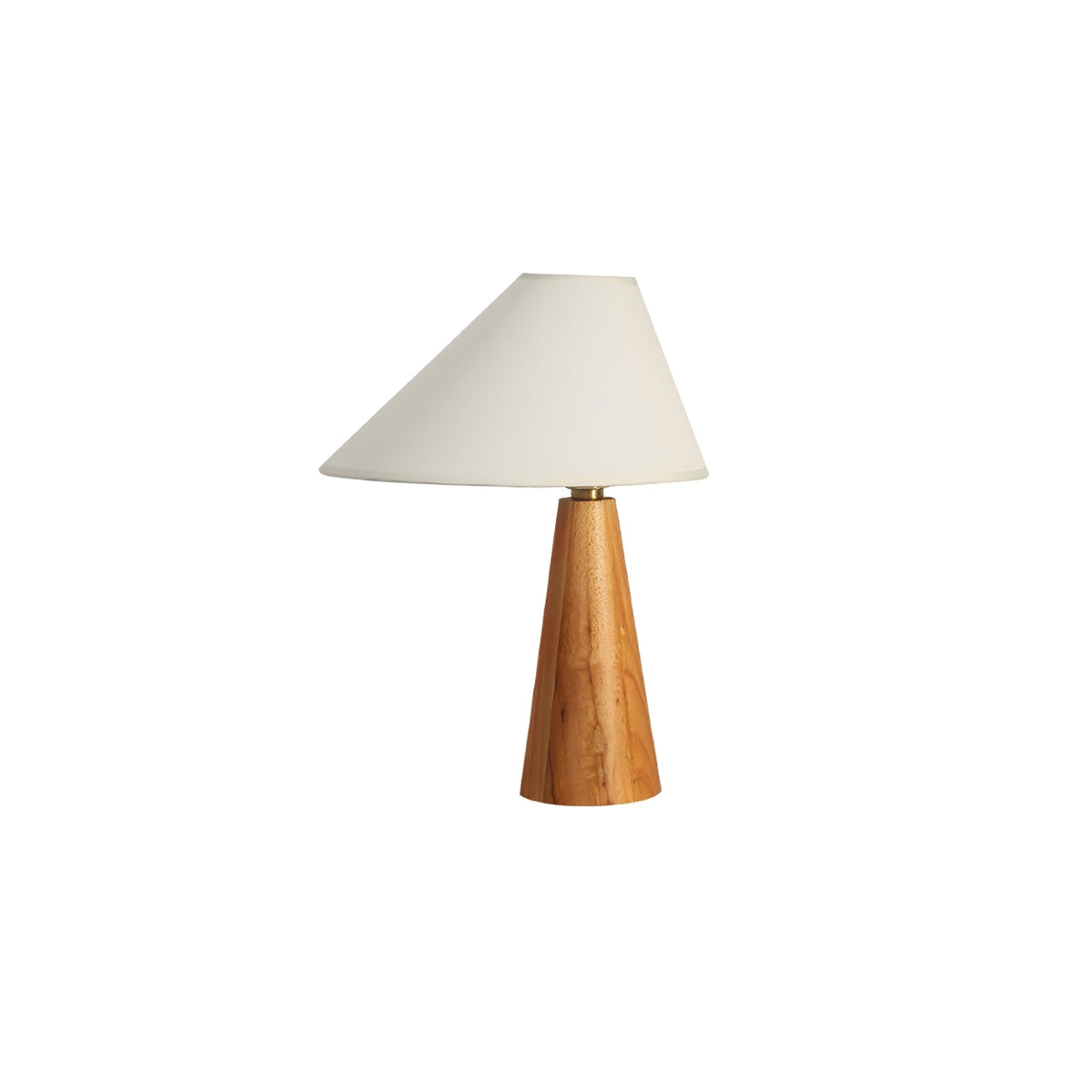 Ysolde Organic Wood Base Linen Table Lamp