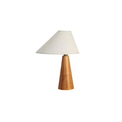 Ysolde Organic Wood Base Linen Table Lamp