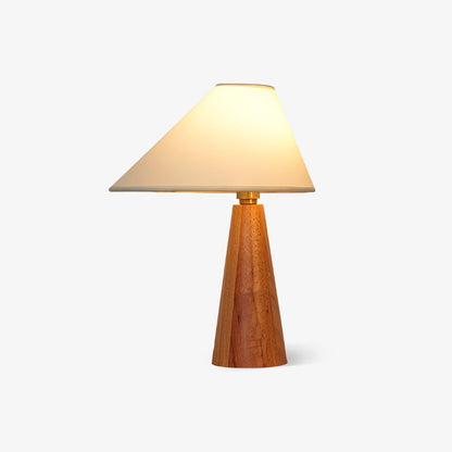 Ysolde Organic Wood Base Linen Table Lamp