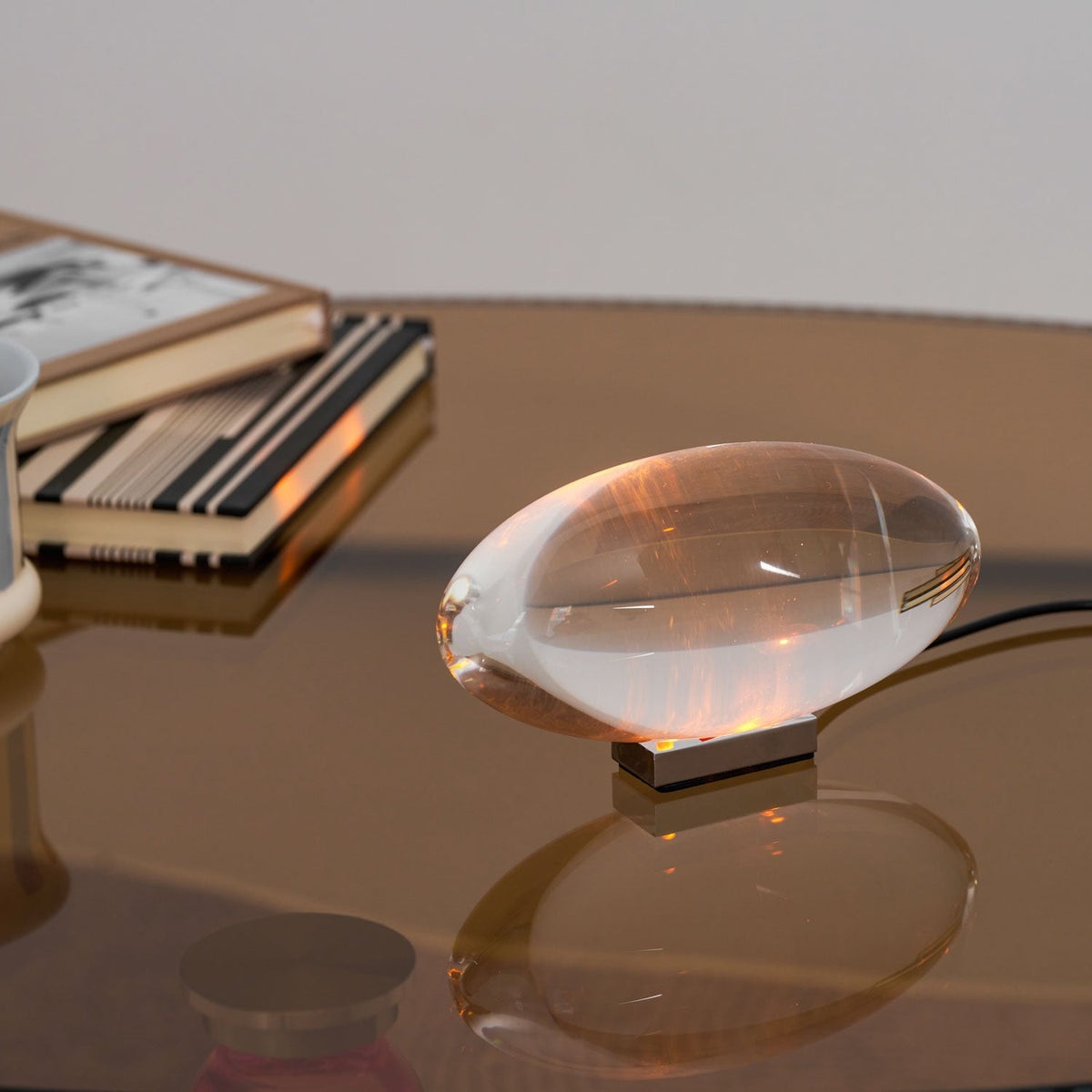 Atman Crystal Glass LED Table Lamp