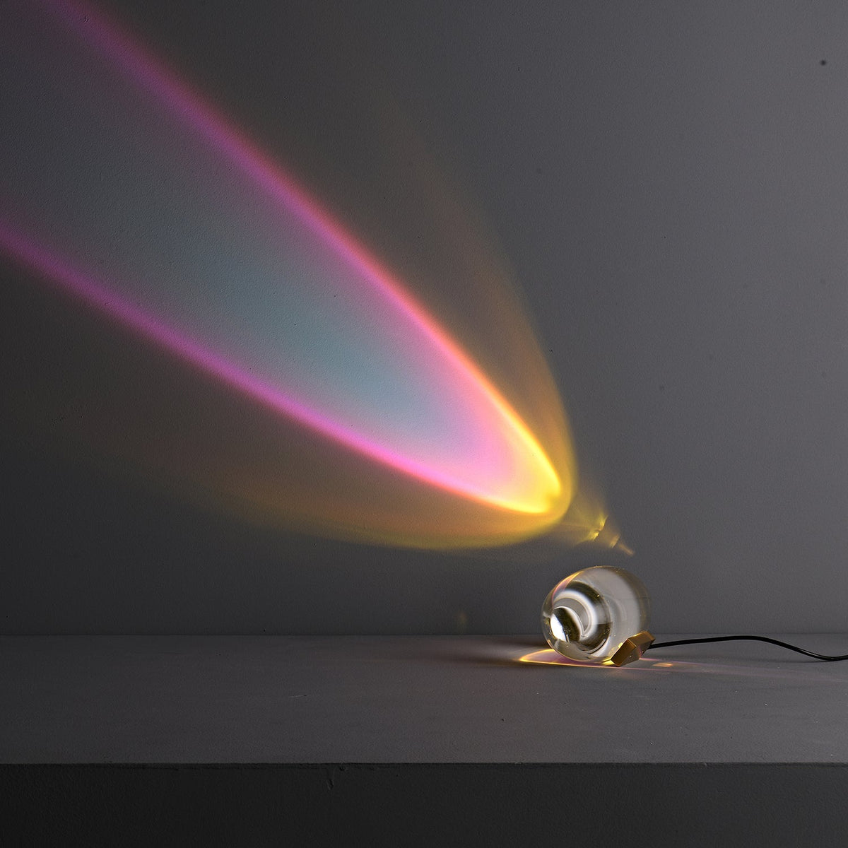 Atman Crystal Glass LED Table Lamp