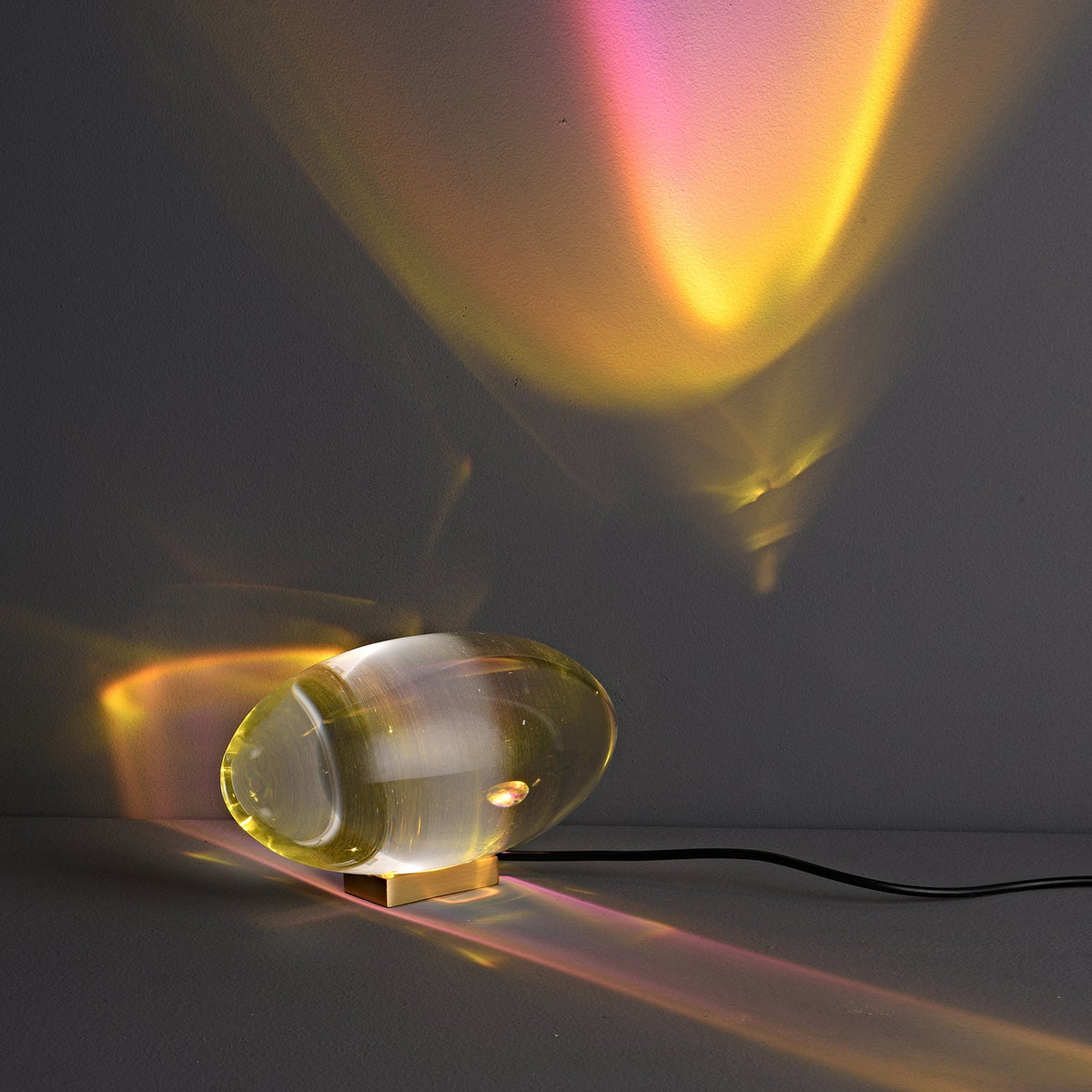 Atman Crystal Glass LED Table Lamp