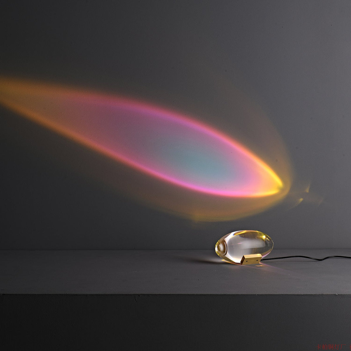 Atman Crystal Glass LED Table Lamp