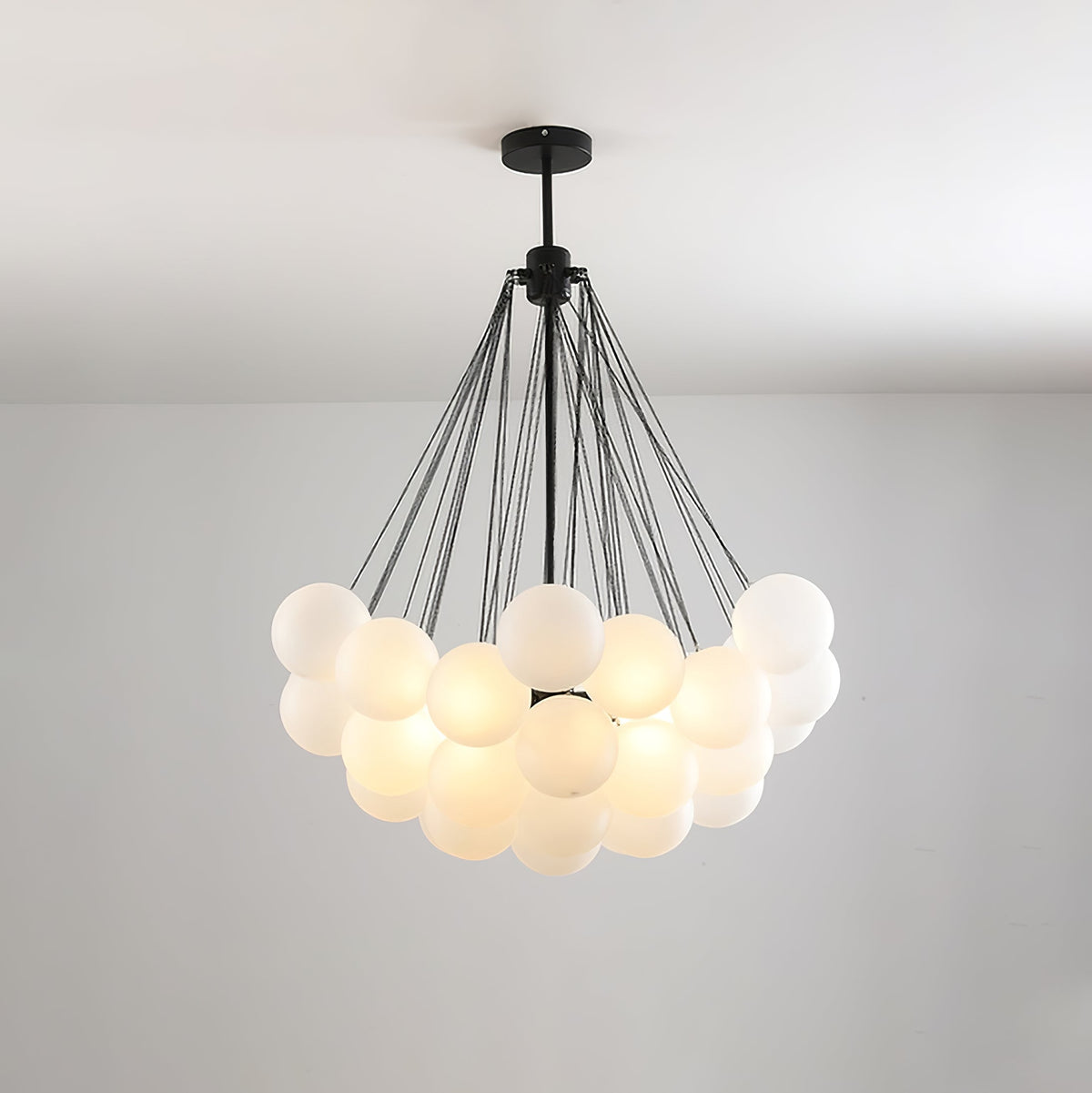 Bulle Frosted Glass Bubble Chandelier