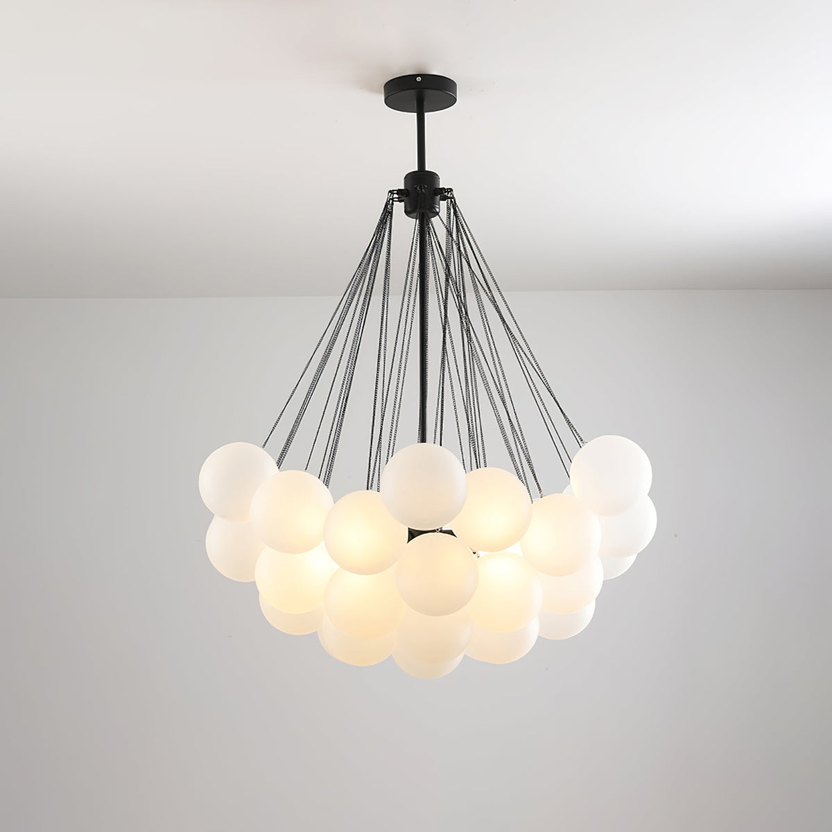 Bulle Frosted Glass Bubble Chandelier