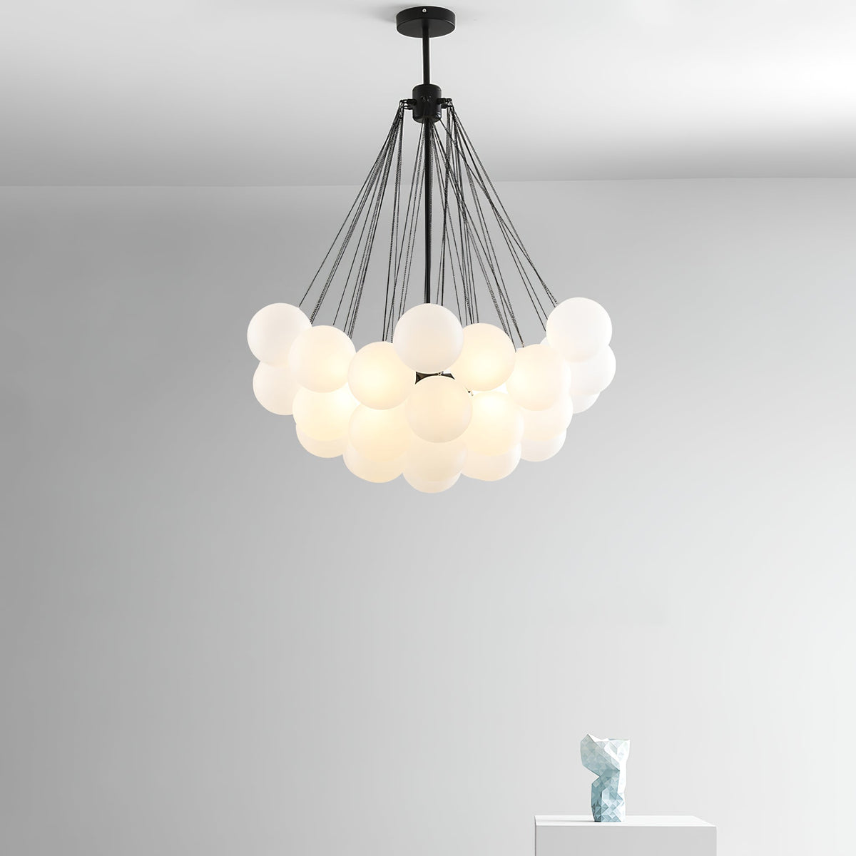 Bulle Frosted Glass Bubble Chandelier