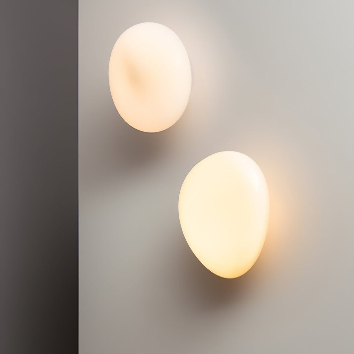 Opaline Blown Glass Wall Sconce