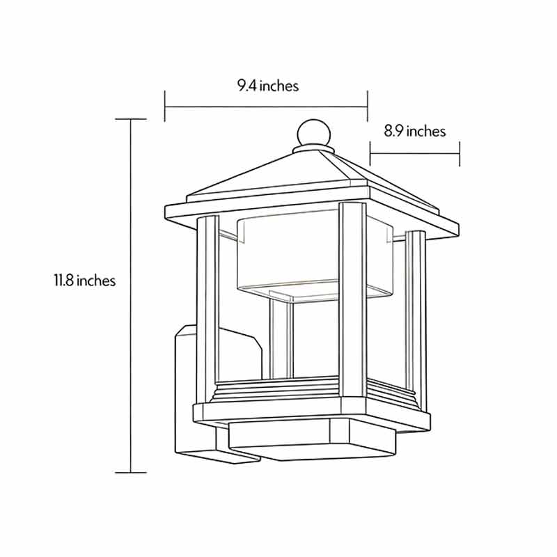 Dorian Outdoor Lantern Sconce