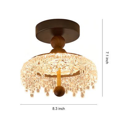 Seraphine Water Drop Semi Flush Ceiling Light