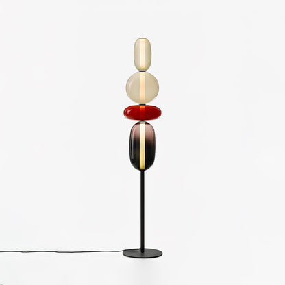 Bijou Hand Blown Glass Floor Lamp
