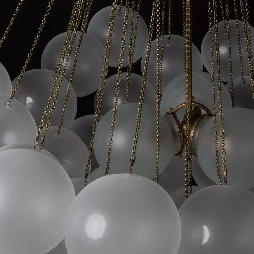 Bulle Frosted Glass Bubble Chandelier