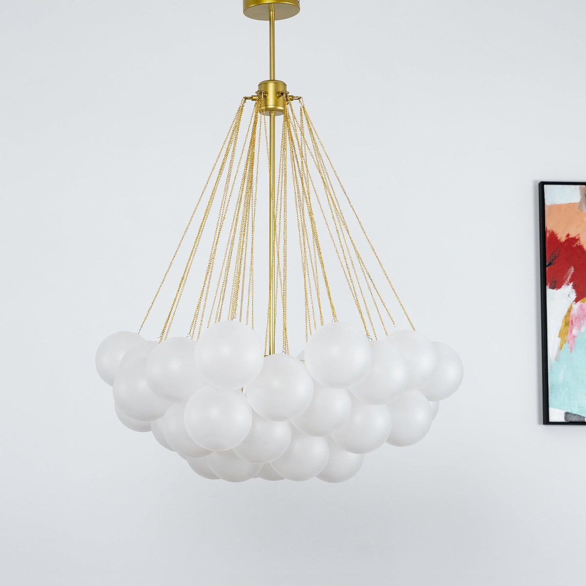 Bulle Frosted Glass Bubble Chandelier