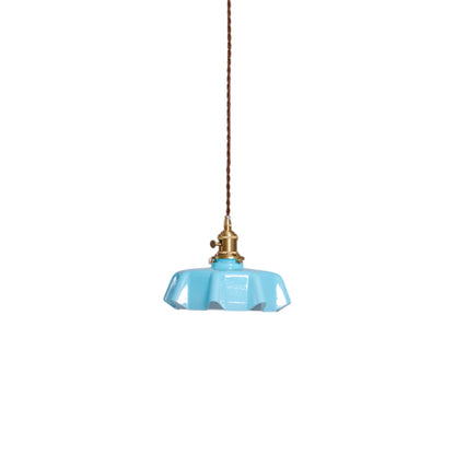 Hyacinth Pleated Glass Pendant Light