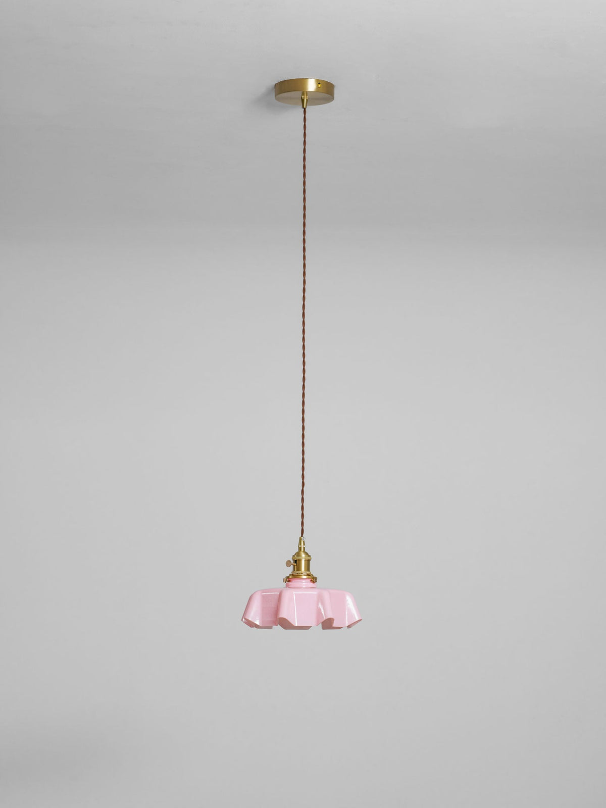 Hyacinth Pleated Glass Pendant Light