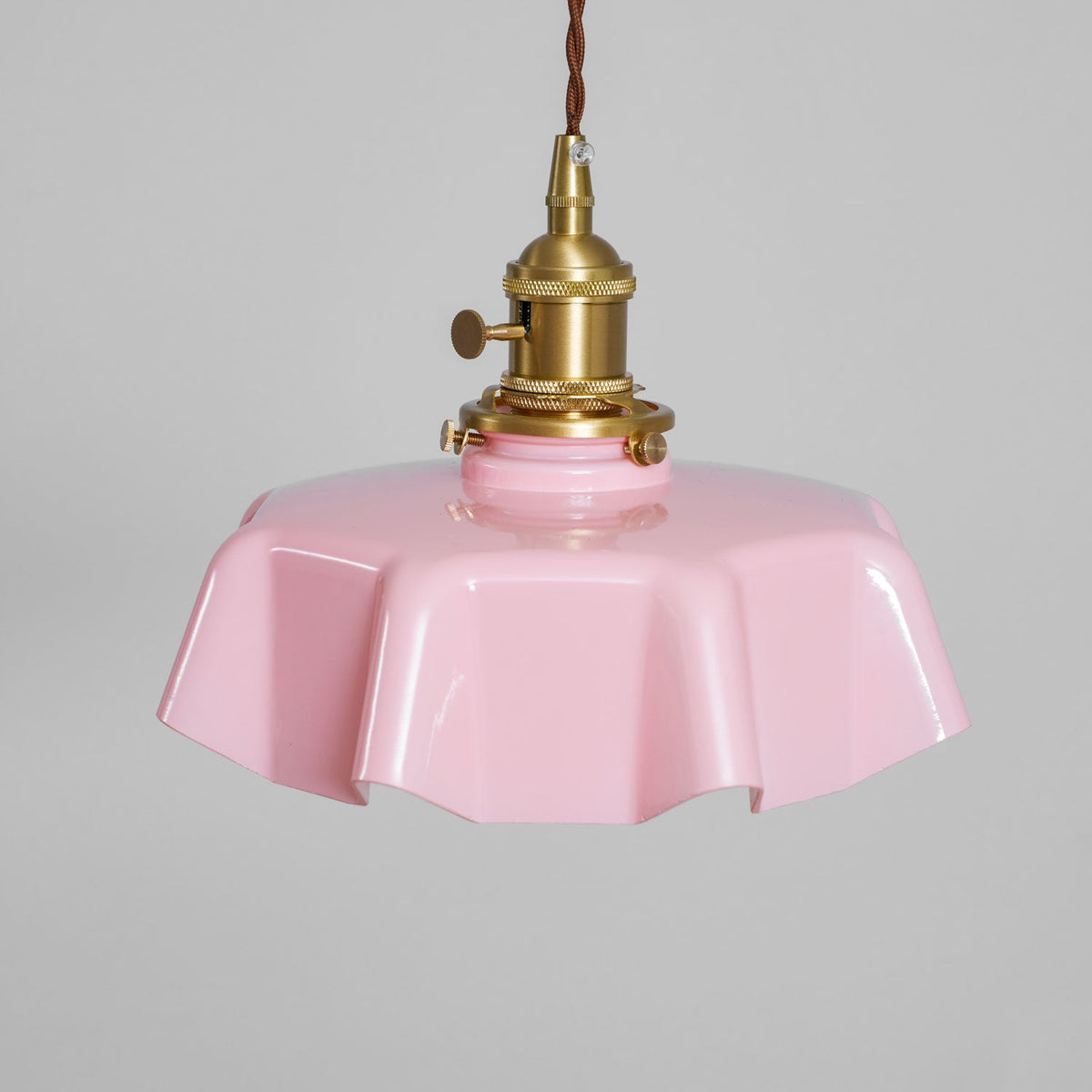 Hyacinth Pleated Glass Pendant Light