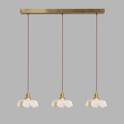 Hyacinth Pleated Glass Pendant Light