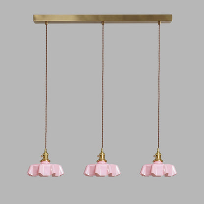 Hyacinth Pleated Glass Pendant Light