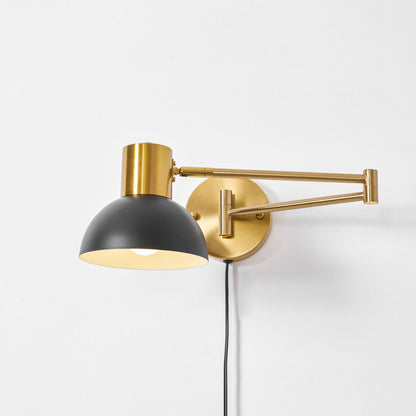 Swivo Plug In Swing Arm Wall Lamp