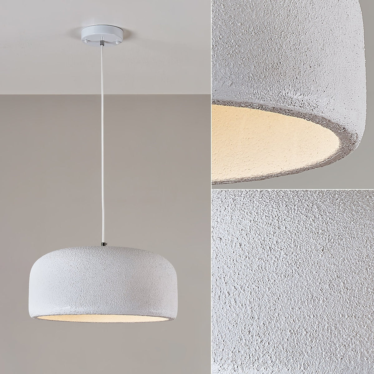 Maelis Resin Dome Pendant Light