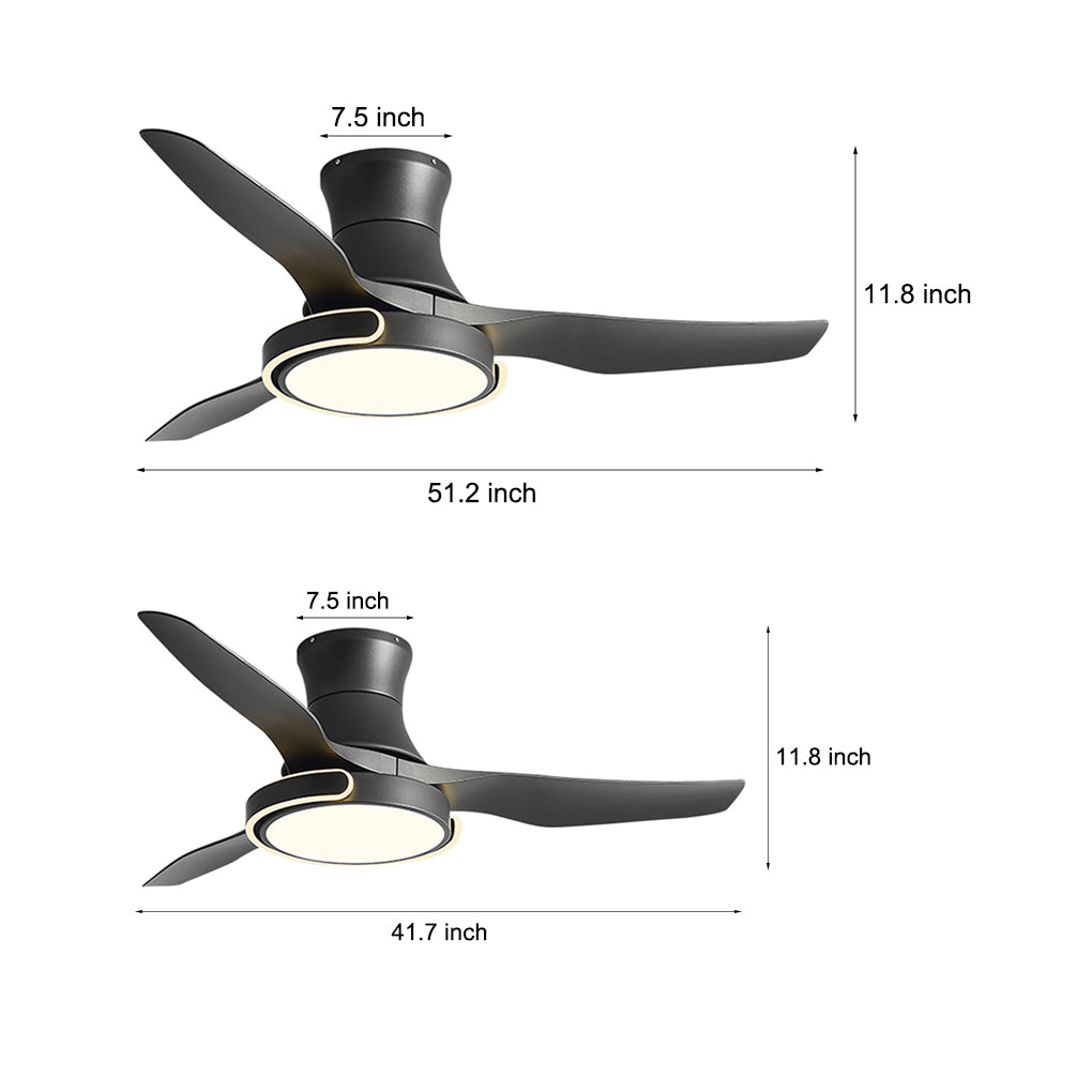 Kestral Variable Frequency Ceiling Fan Light
