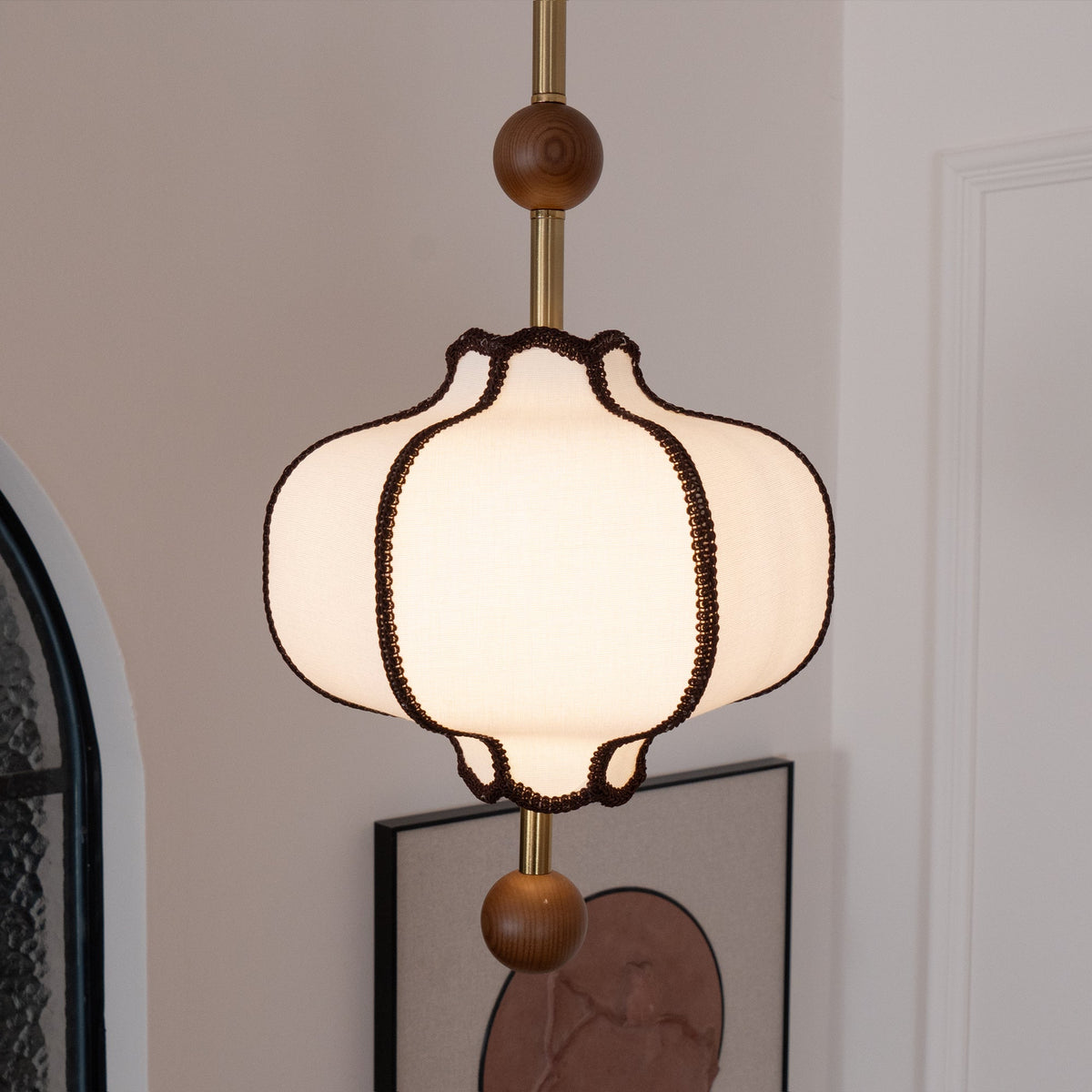 Yuki Fabric Lantern Pendant Light