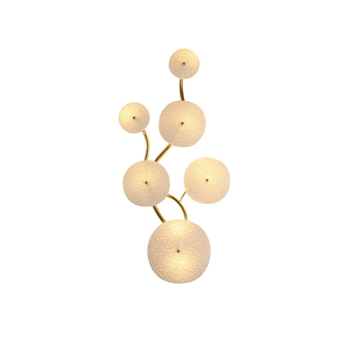 Florin Ceramic Petal Wall Sconce