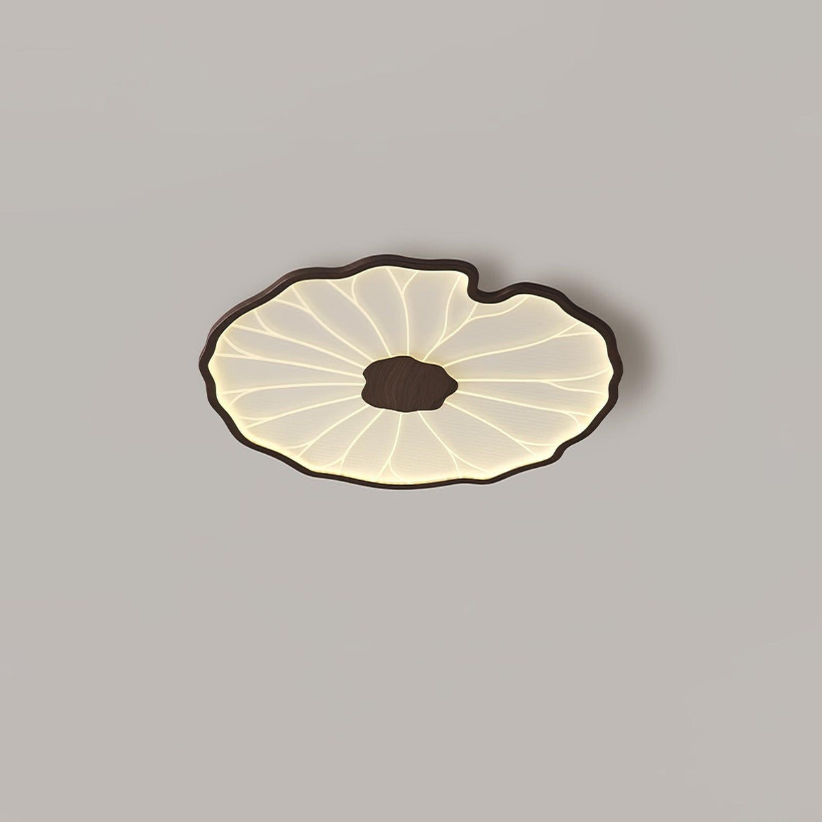 Nymphea Wood Grain LED Flush Mount Ceiling Light