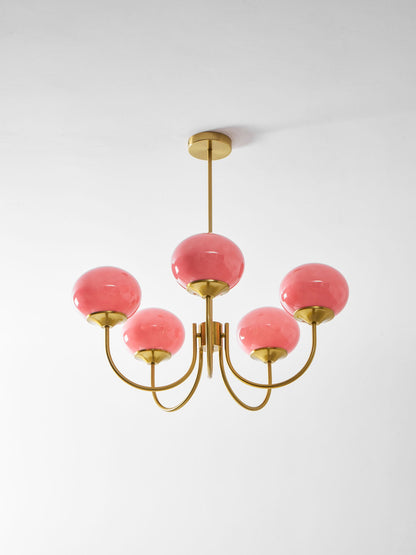 Mallow Glass Shade Chandelier