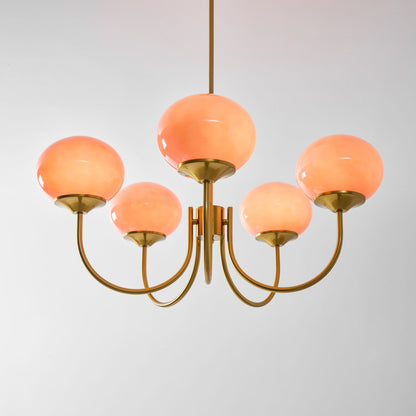 Mallow Glass Shade Chandelier