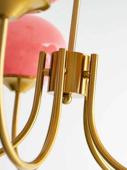 Mallow Glass Shade Chandelier