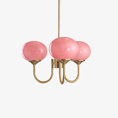 Mallow Glass Shade Chandelier