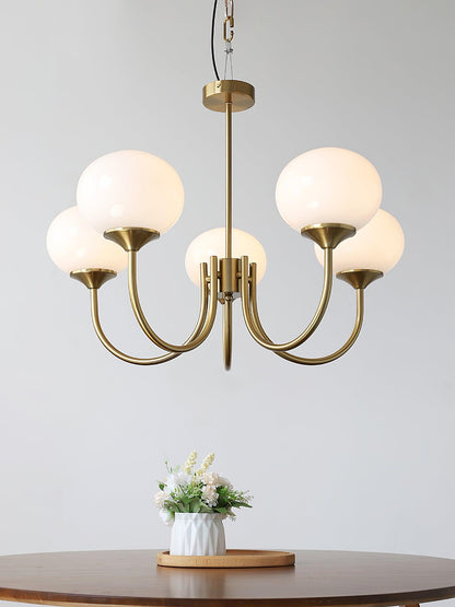 Mallow Glass Shade Chandelier